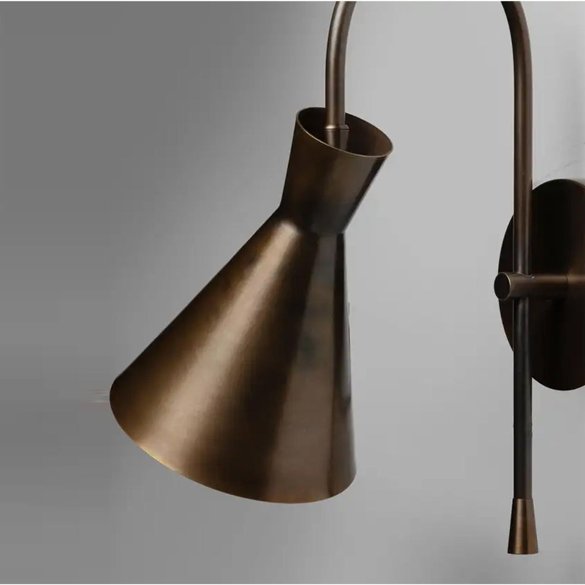 Handmade Brass Wall Sconce, Mid-Century Style Wall Light Fixture