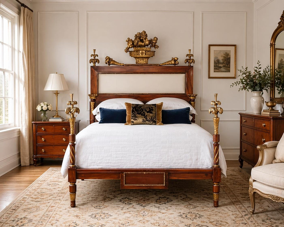 Giltwood  King/Queen Bed Frame, Ornate  Style Design