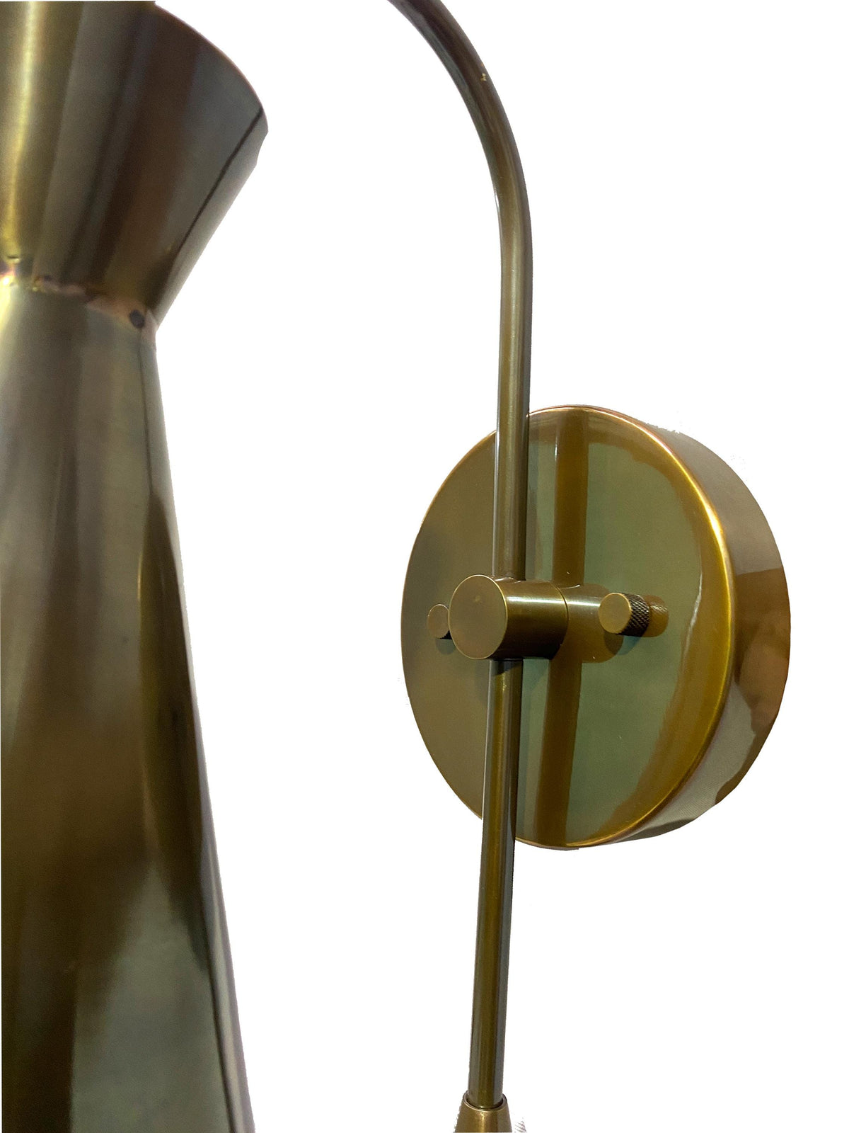 Handmade Brass Wall Sconce, Mid-Century Style Wall Light Fixture