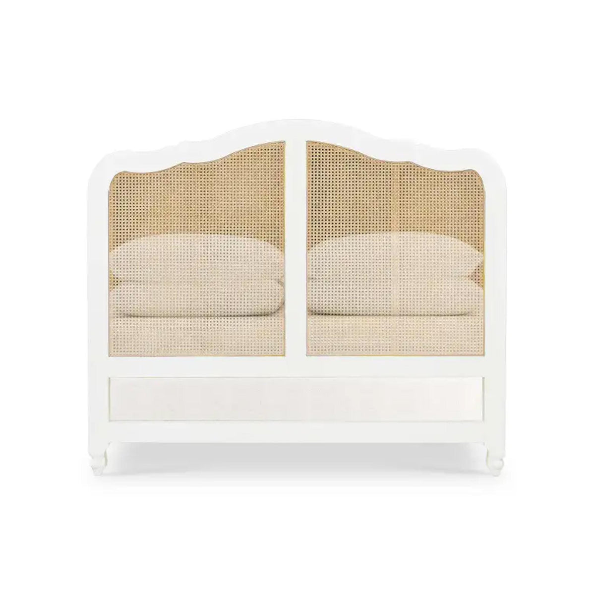 Handmade carved Regency Cane Bed Frame: King Size Bed