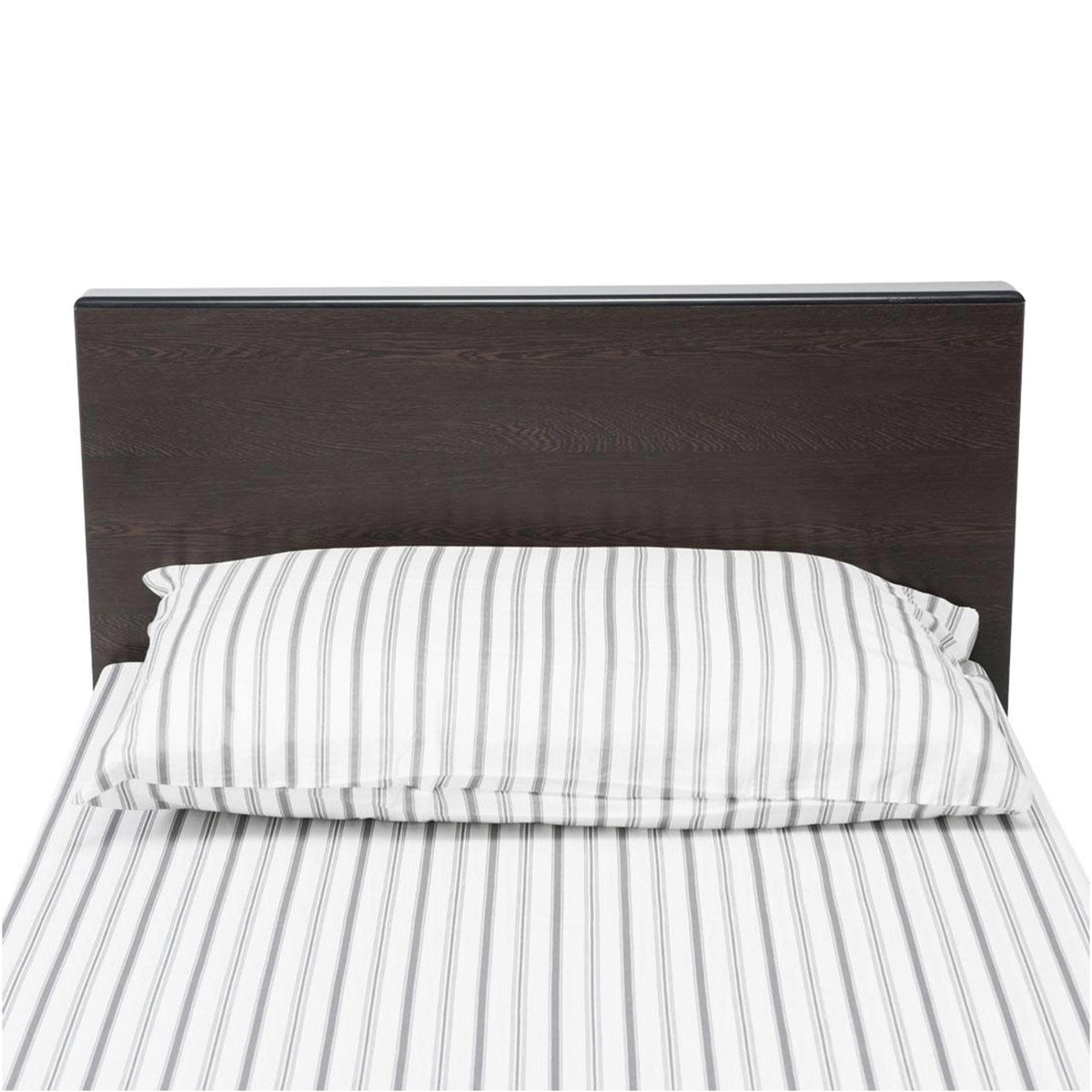 Mid Century Modern Twin Bed Frame: Handmade Walnut, Black Finish