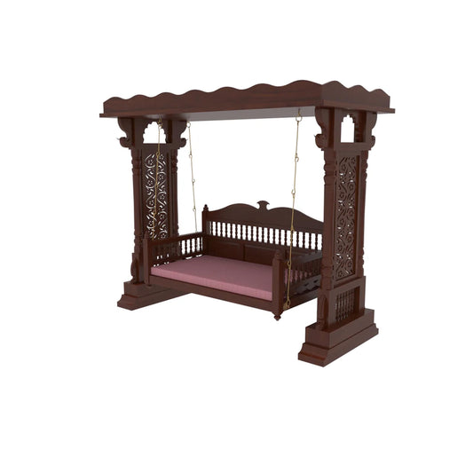 Handmade Teak Wood Swing: Traditional Indian Jhula