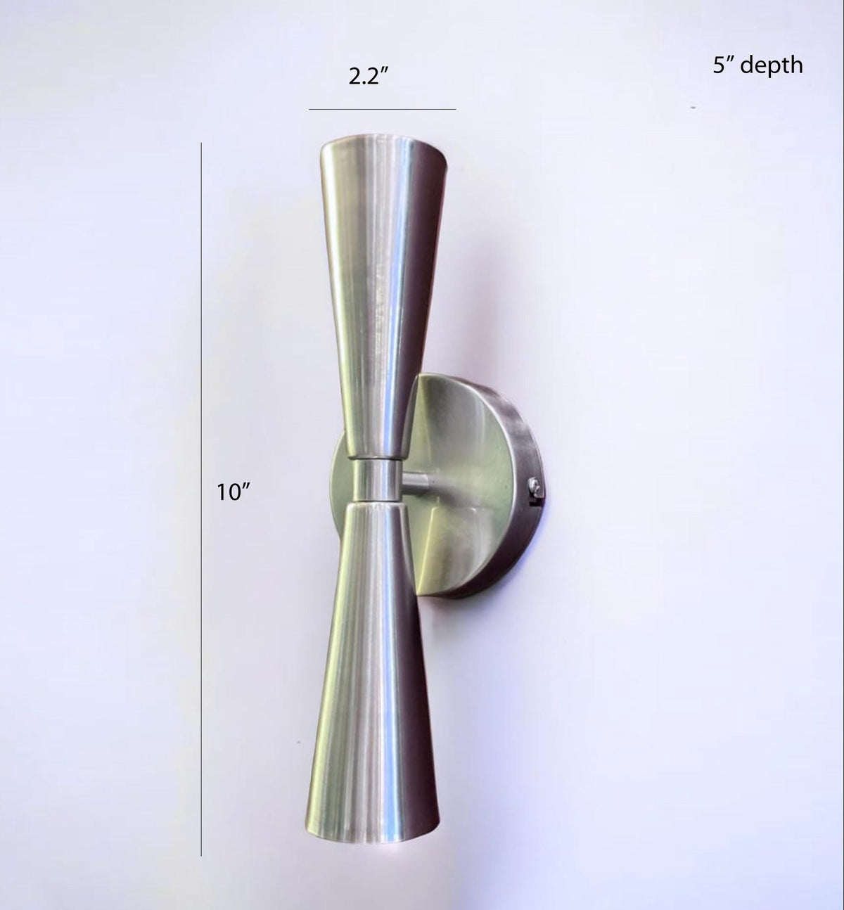 Handmade Brass Wall Sconce: Mid-Century Modern Light Fixture