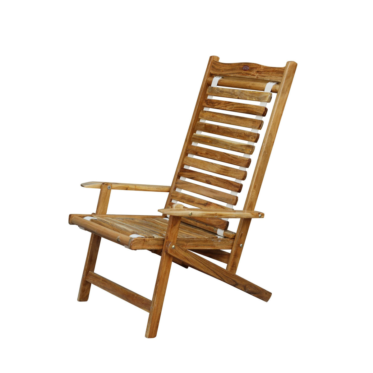 Handmade Teak Seawing Chair: Foldable Rococo Style Beach Chair