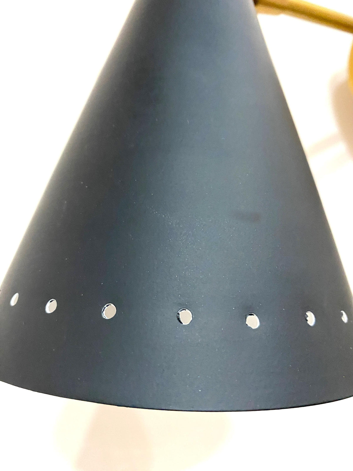 Handmade Brass Wall Sconce: Matte Black Italian Light Fixture