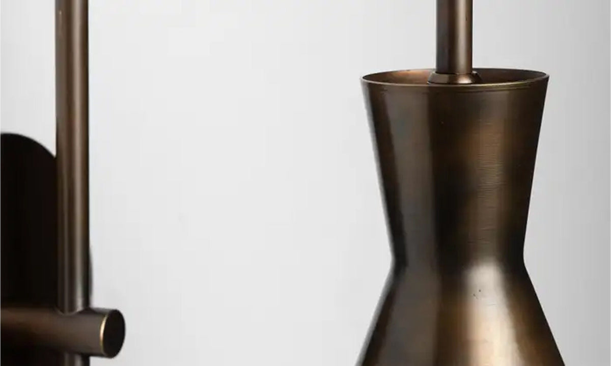 Handmade Brass Wall Sconce, Mid-Century Style Wall Light Fixture