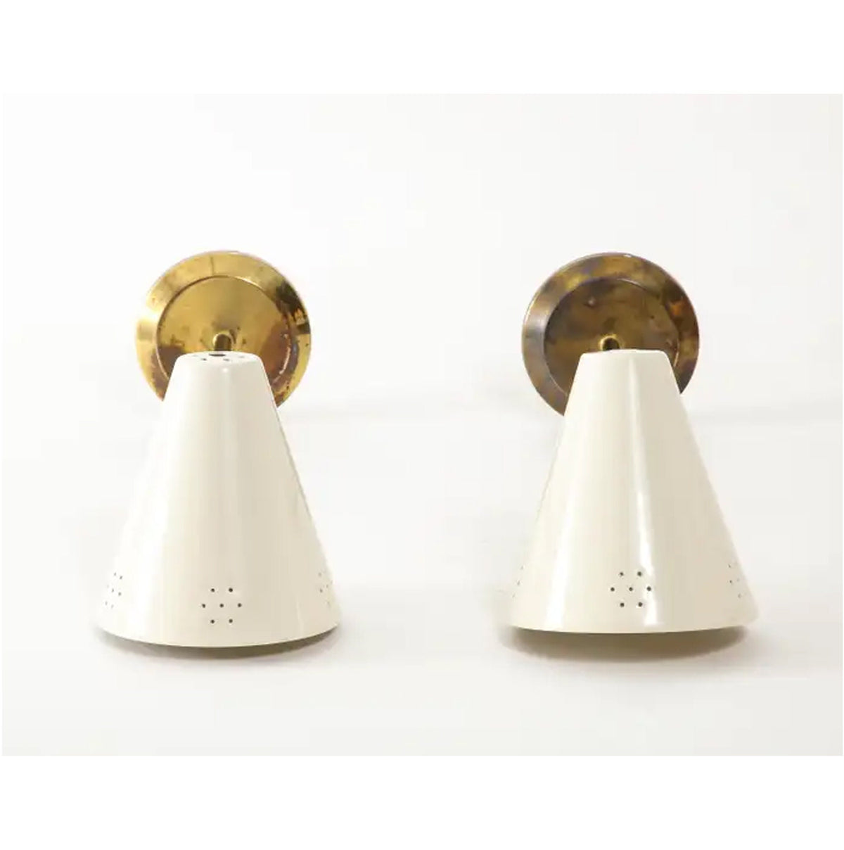 Handcrafted Brass Wall Sconce, Mid-Century Style Wall Light