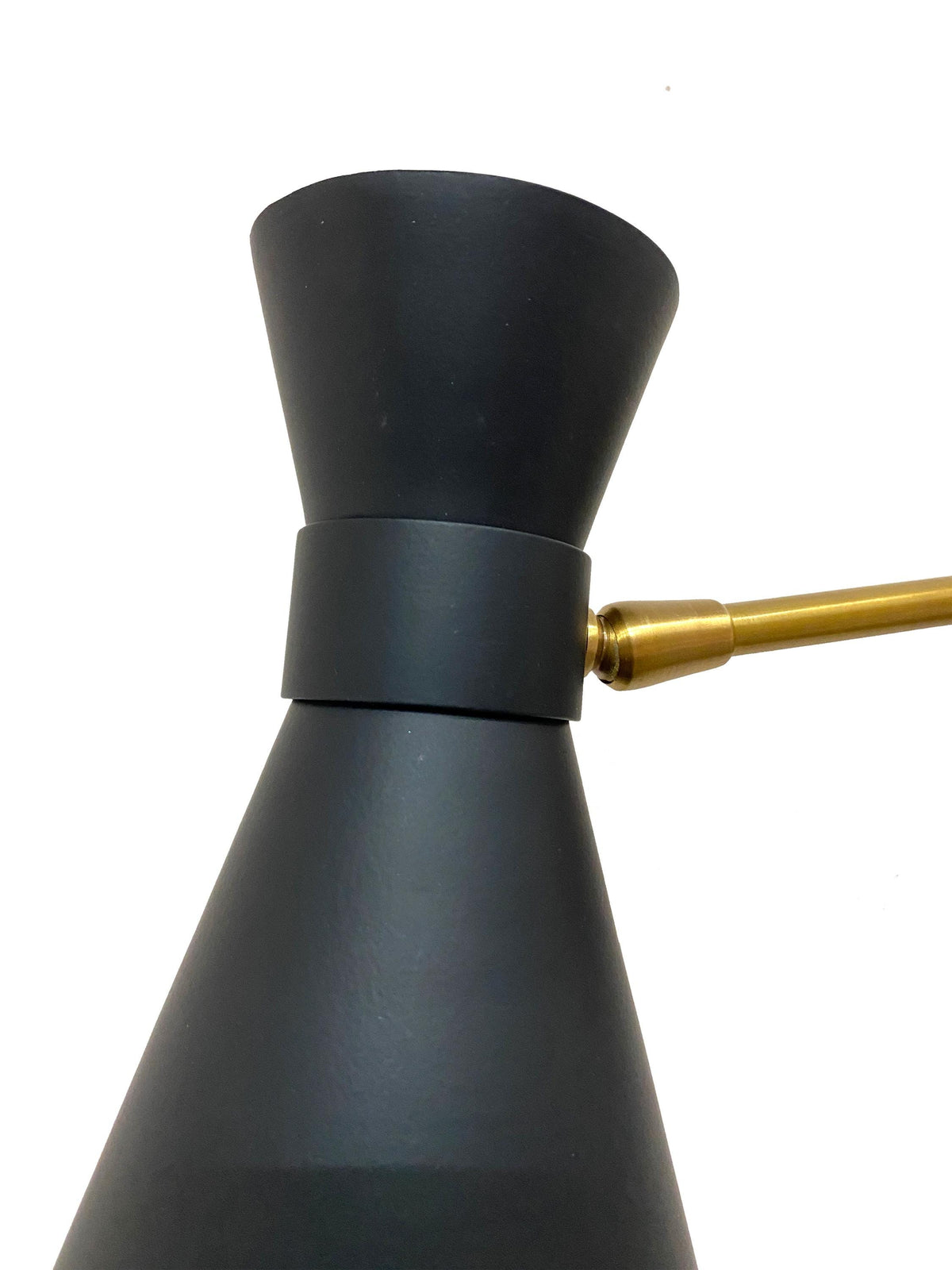 Handmade Brass Wall Sconce: Matte Black Italian Light Fixture