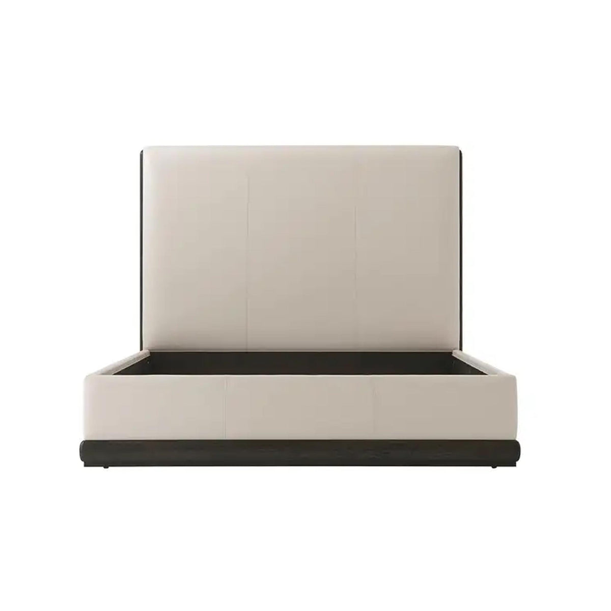 Handmade Leather Upholstered King Bed: Modern Bohemian Bed Frame