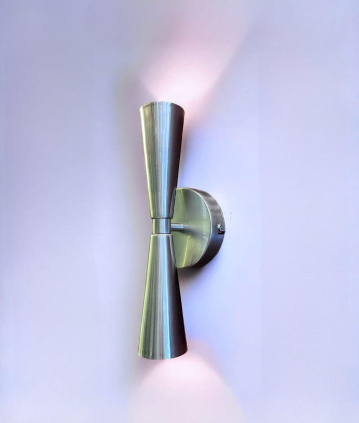 Handmade Brass Wall Sconce: Mid-Century Modern Light Fixture
