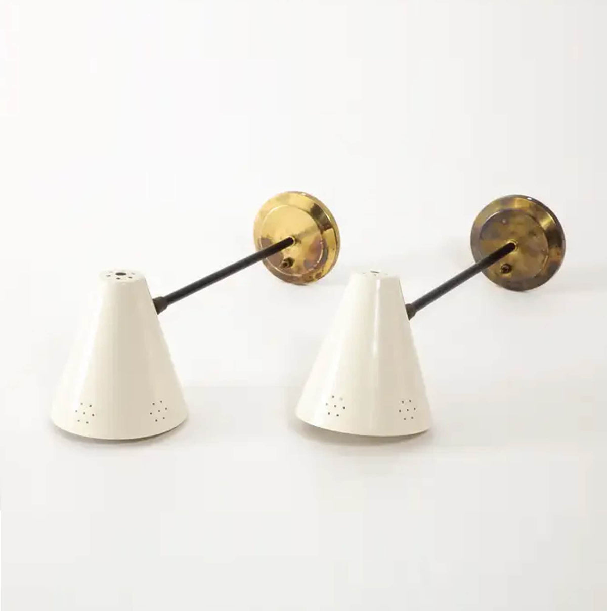 Handcrafted Brass Wall Sconce, Mid-Century Style Wall Light