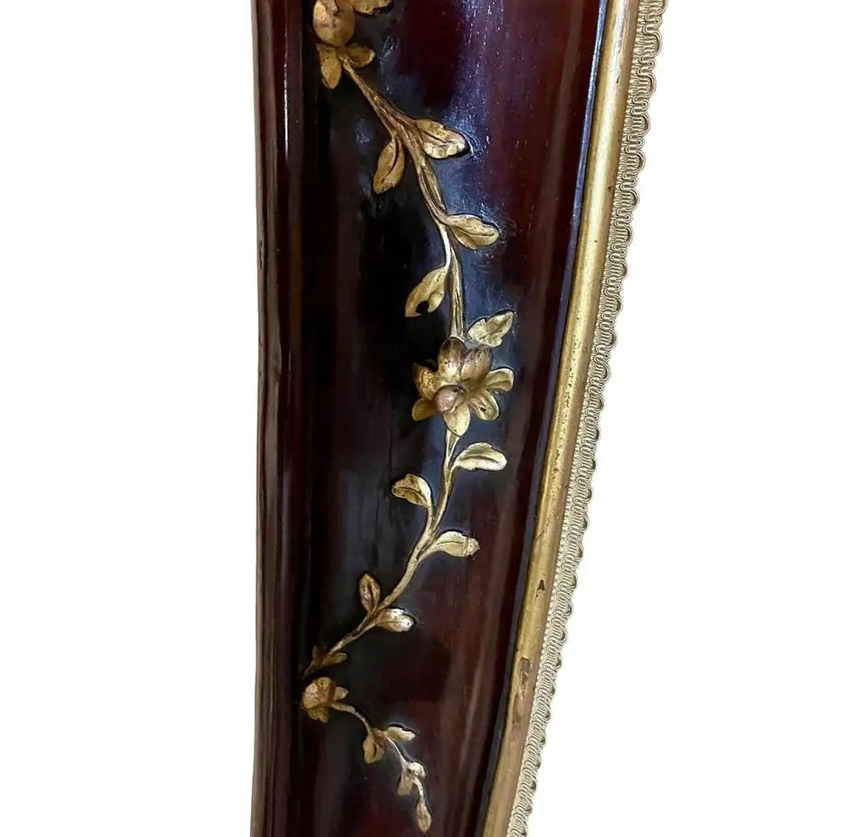 Handmade Giltwood Queen Bed Frame with Carved Detailing