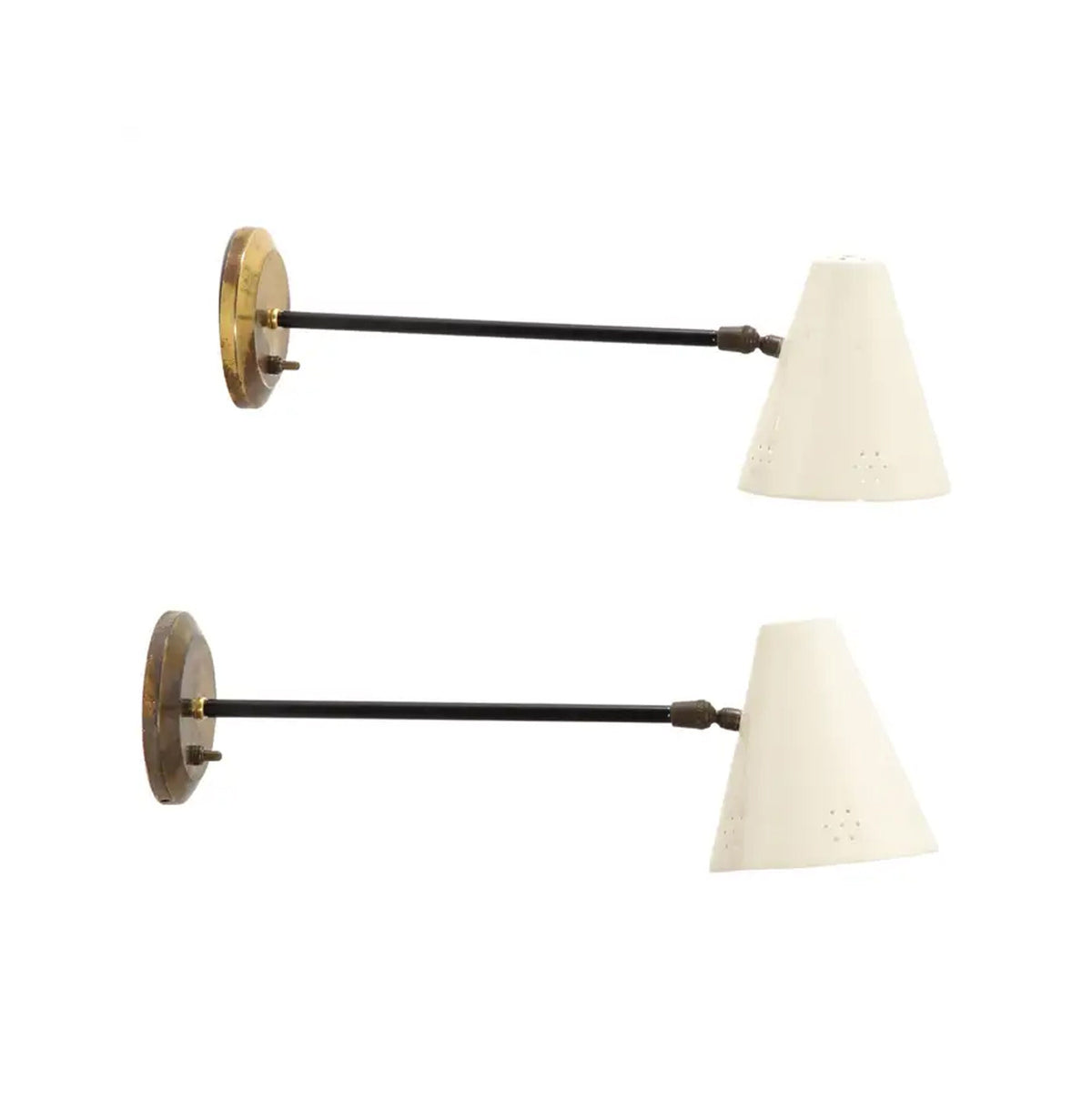 Handcrafted Brass Wall Sconce, Mid-Century Style Wall Light