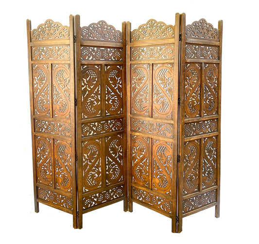 Mid century design Wooden Folding Divider, Partition, Handmade Self standing separator