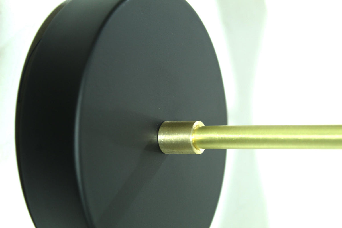 Handmade Brass 2-Light Wall Sconce, Mid-Century Style Wall Light